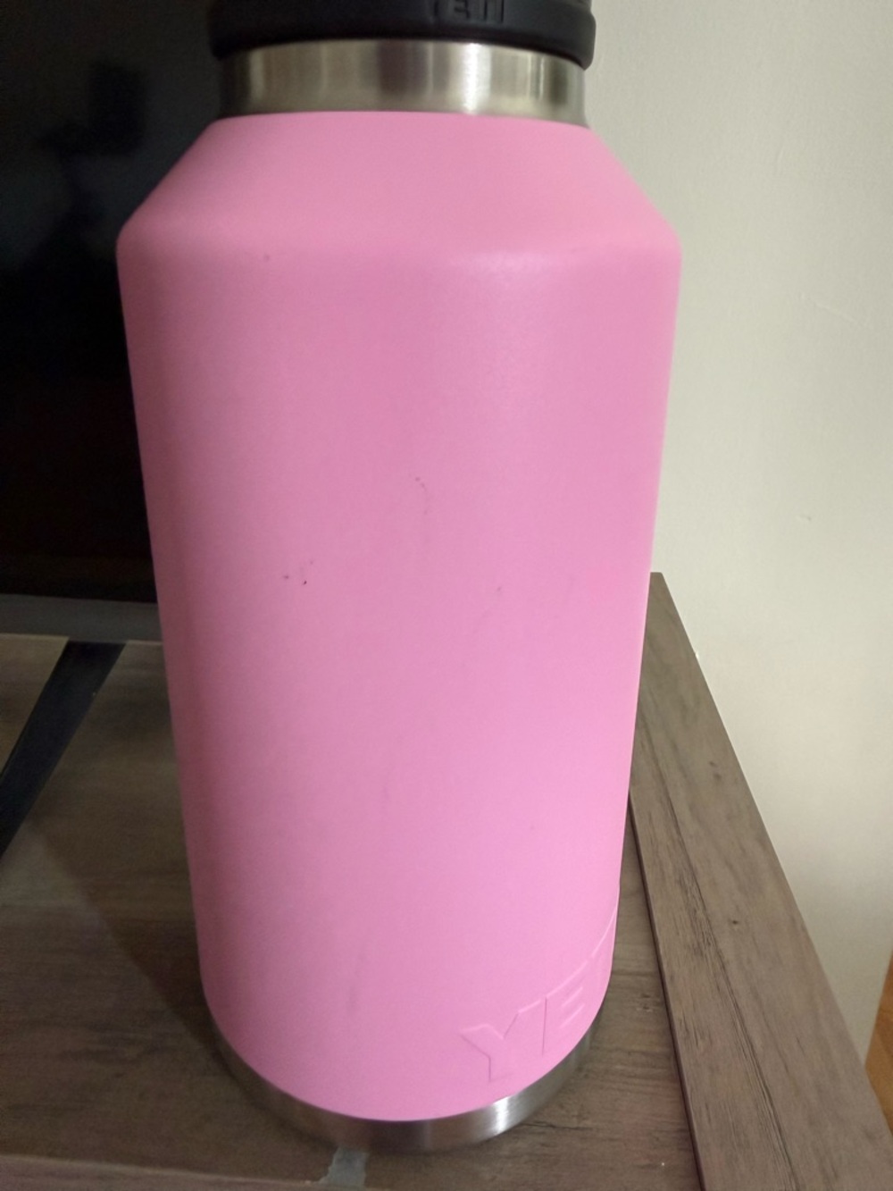Yeti Insulated Bottle in Pink with Black Lid - Picture 3 of 5